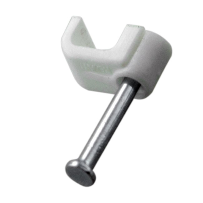 Крепеж кабеля плоский 6 х 4 мм, белый (упак. 20 шт) REXANT Крепеж кабеля плоский 6 х 4 мм, белый (упак. 20 шт) REXANT