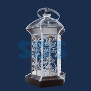 Декоративная 3D фигура Фонарик серебряный 406 см Декоративная 3D фигура Фонарик серебряный 406 см