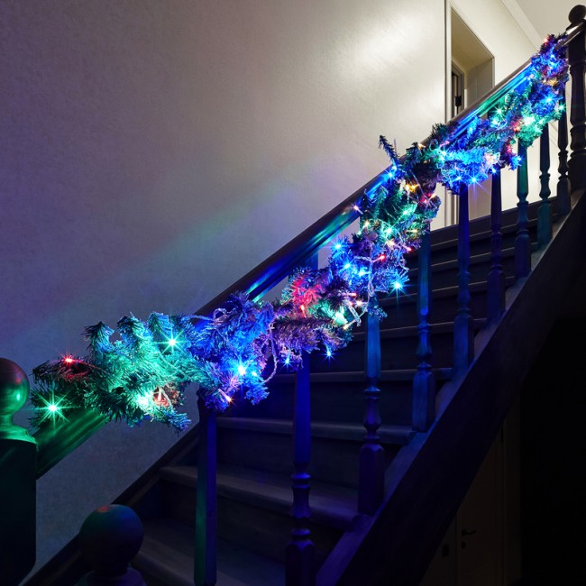 Гирлянда Твинкл-Лайт 20 м, прозрачный ПВХ, 160 LED, цвет мультиколор Гирлянда Твинкл-Лайт 20 м, прозрачный ПВХ, 160 LED, цвет мультиколор