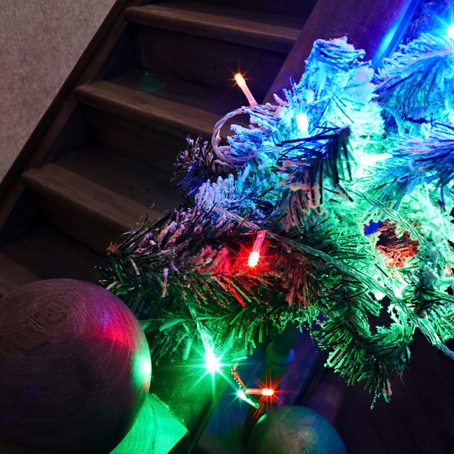 Гирлянда Твинкл-Лайт 20 м, прозрачный ПВХ, 160 LED, цвет мультиколор Гирлянда Твинкл-Лайт 20 м, прозрачный ПВХ, 160 LED, цвет мультиколор