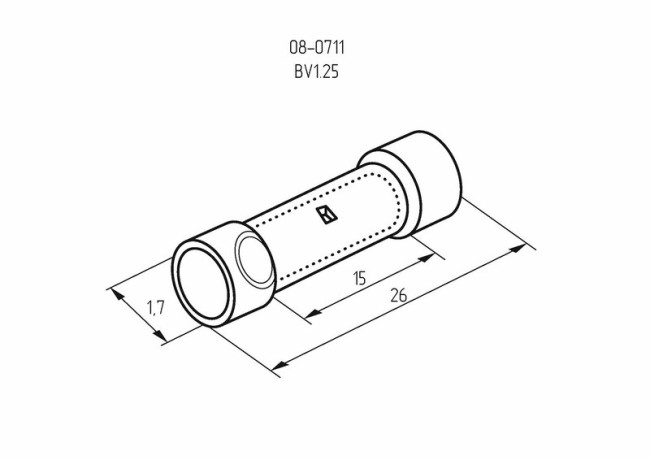 Соединительная гильза изолированная L-26 мм 0.5-1.5 мм² (ГСИ 1.5/ГСИ 0,5-1,5) красная REXANT Соединительная гильза изолированная L-26 мм 0.5-1.5 мм² (ГСИ 1.5/ГСИ 0,5-1,5) красная REXANT