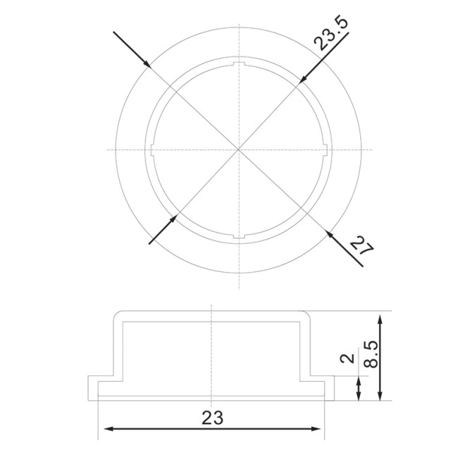 Влагозащитный колпачок для клавишных выключателей RWB-212, RWB-214, RWB-215 REXANT
