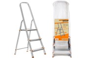 Стремянка алюминиевая СА3, 3 ступени, усиленный профиль h=570 мм, Народная Стремянка алюминиевая СА3, 3 ступени, усиленный профиль h=570 мм, Народная