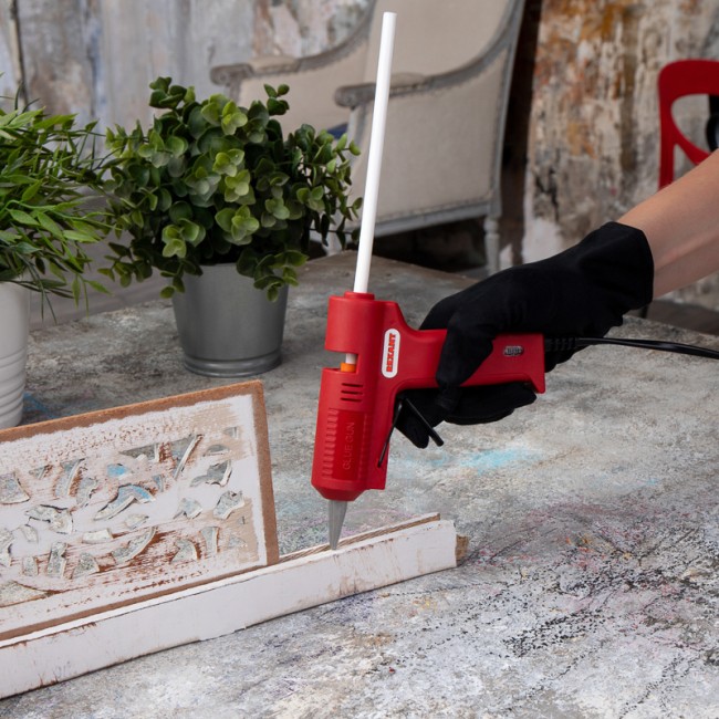 Пистолет клеевой, 15Вт, Ø7мм, без кнопки, блистер REXANT Пистолет клеевой, 15Вт, Ø7мм, без кнопки, блистер REXANT