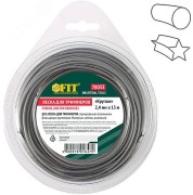 Леска для садовых триммеров армированная алюминием ''Звезда'' 2.0 мм х 15 м