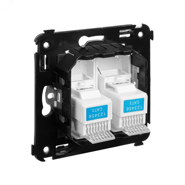 Avanti Розетка телефонная в стену двойная, ''Белое облако'' Avanti Розетка телефонная в стену двойная, ''Белое облако''