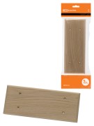 Накладка на бревно деревянная универсальная НБУ 1Пх3 280 мм, под покраску TDM Накладка на бревно деревянная универсальная НБУ 1Пх3 280 мм, под покраску TDM