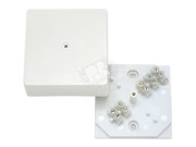 Коробка клеммная 75х75х30мм белая Коробка клеммная 75х75х30мм белая