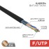 Кабель витая пара F/UTP, CAT 5e, PE, 4PR, 24AWG, OUTDOOR, SOLID, черный, 305м, РФ REXANT