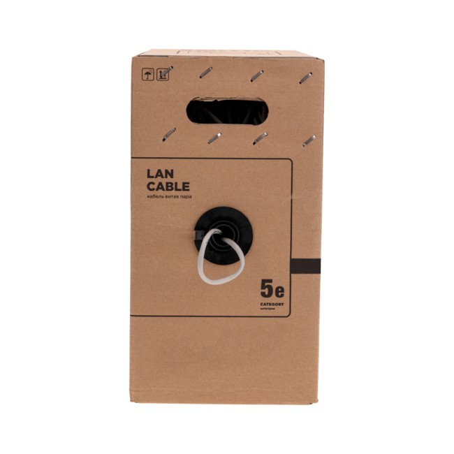 Кабель витая пара F/UTP, CAT 5e, PE, 4PR, 24AWG, OUTDOOR, SOLID, черный, 305м, РФ REXANT Кабель витая пара F/UTP, CAT 5e, PE, 4PR, 24AWG, OUTDOOR, SOLID, черный, 305м, РФ REXANT