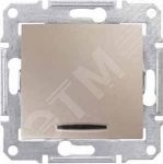 Sedna Выключатель с индикатором титан Sedna Выключатель с индикатором титан