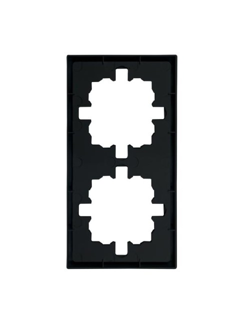 Рамка 2-мест. горизонт. ZIMA черн. бархат LEZARD 704-4200-147