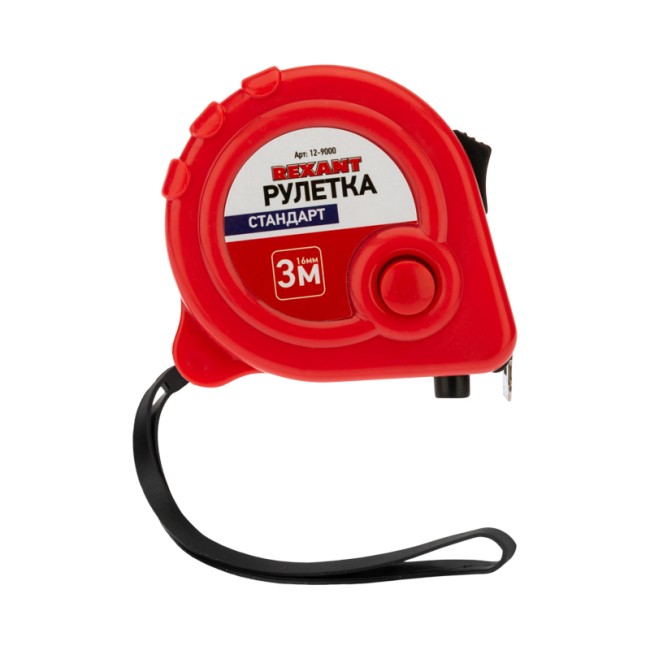 Рулетка измерительная Стандарт, 3м х 16мм Рулетка измерительная Стандарт, 3м х 16мм
