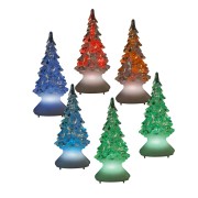 ULD-F620 RGB XMAS TREE SET12 Фигурка светодиодная на батарейках «Ёлочка» в составе набора из 12 шт. RGB. 5х10см. IP20. Батарейка CR2032 (в/к). TM Uniel.