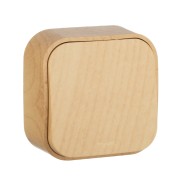 Quteo Переключатель одноклавишный наружный дерево 10А Quteo Переключатель одноклавишный наружный дерево 10А