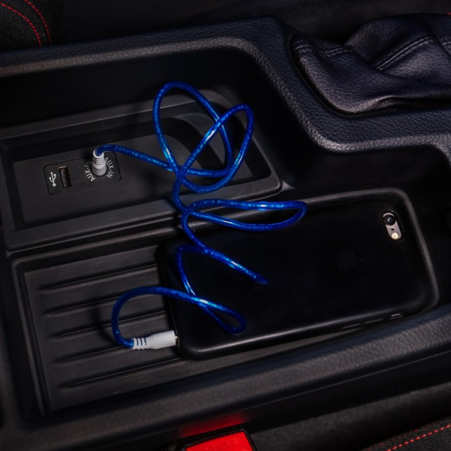 Аудиокабель AUX 3.5 мм гелевый 1 м синий REXANT