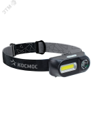 Фонарь налобный аккумуляторный KocH3WDLith, 3W, аккум. 3,7V 1,2Ah, 180Lm, 8 часов, Космос