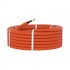 Труба ПНД гибкая гофрированная д.16мм с кабелем ГОСТ+ ВВГнгLS 3х2.5(25м) оранжевая