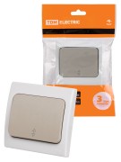 Переключатель на 2 направления 1-кл. скрытой установки IP54 10А серый "Вуокса" TDM Переключатель на 2 направления 1-кл. скрытой установки IP54 10А серый "Вуокса" TDM