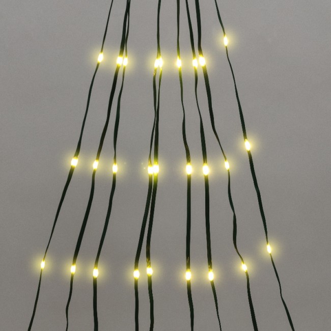 Гирлянда светодиодная из росы с макушкой на елку 9 нитей х 2м, 200LED, эффект водопада, теплый белый цвет, 230В NEON-NIGHT Гирлянда светодиодная из росы с макушкой на елку 9 нитей х 2м, 200LED, эффект водопада, теплый белый цвет, 230В NEON-NIGHT
