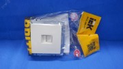 BRITE Розетка компьютерная RJ45 кат.5E РК10-БрКр бежевый BRITE Розетка компьютерная RJ45 кат.5E РК10-БрКр бежевый