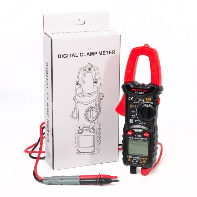 Токовые клещи цифровые KT 206B PROLINE Токовые клещи цифровые KT 206B PROLINE