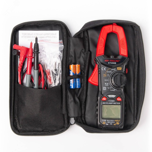 Токовые клещи цифровые KT 206B PROLINE Токовые клещи цифровые KT 206B PROLINE