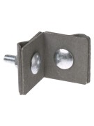 Держатель фальцевый стальной зажим 45х45 мм для прута Ø6-10 мм, гор. цинк. TDM Держатель фальцевый стальной зажим 45х45 мм для прута Ø6-10 мм, гор. цинк. TDM