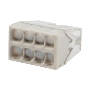 Экспресс-клемма с пастой REXANT СМК 2273-248, 8-проводная 0.5-2.5 мм², прозрачная (50 шт./уп.) Экспресс-клемма с пастой REXANT СМК 2273-248, 8-проводная 0.5-2.5 мм², прозрачная (50 шт./уп.)