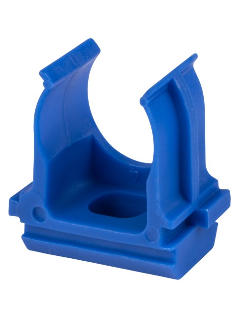 Крепеж-клипса для трубы ПНД 20 мм (10 шт.) синяя TDM Крепеж-клипса для трубы ПНД 20 мм (10 шт.) синяя TDM