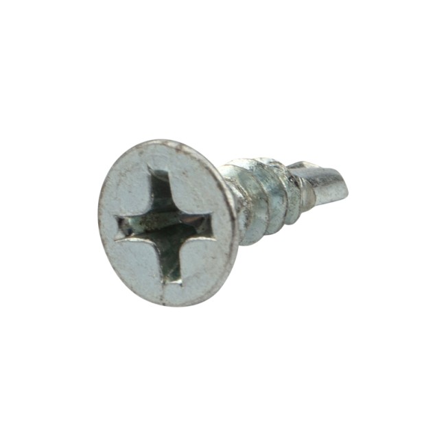Саморез оконный KRANZ сверло, 3.9х13, белый цинк, короб (500 шт./уп.)