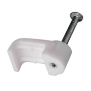 Крепеж кабеля плоский 10 х 3 мм, белый (упак. 20 шт) REXANT Крепеж кабеля плоский 10 х 3 мм, белый (упак. 20 шт) REXANT