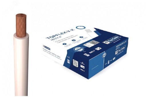 Провод силовой TOPFLEX V-K H07V-K 1х1.5 серый