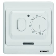 Терморегулятор механический с датчиком температуры пола и воздуха (3680 Вт) REXANT Терморегулятор механический с датчиком температуры пола и воздуха (3680 Вт) REXANT