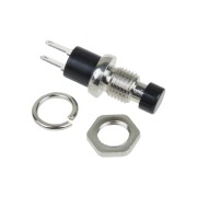 Выключатель-кнопка металл 220V 2А (2с) OFF-(ON) Ø7.2 черная Micro (RWD-301, PBS-10B) REXANT Выключатель-кнопка металл 220V 2А (2с) OFF-(ON) Ø7.2 черная Micro (RWD-301, PBS-10B) REXANT