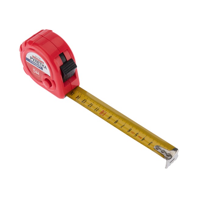 Рулетка измерительная Стандарт, 5м х 25мм Рулетка измерительная Стандарт, 5м х 25мм