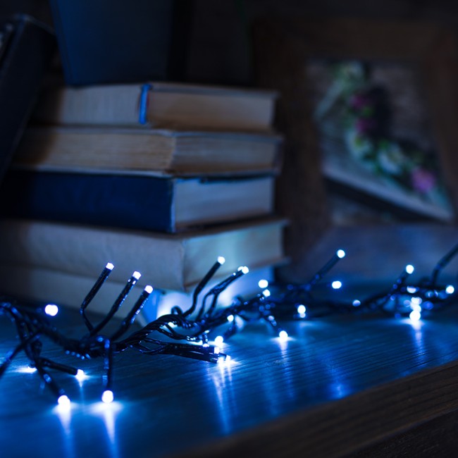 Гирлянда Кластер LED 3 м, темно-зеленый ПВХ IP20, 288 диодов, цвет белый