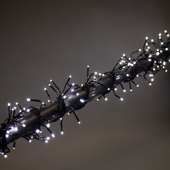 Гирлянда Кластер LED 3 м, темно-зеленый ПВХ IP20, 288 диодов, цвет белый