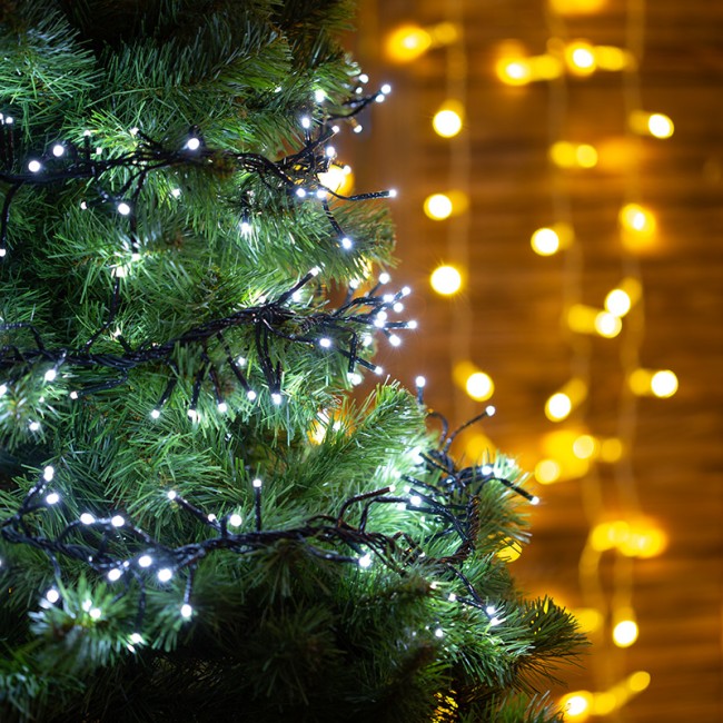 Гирлянда Кластер LED 3 м, темно-зеленый ПВХ IP20, 288 диодов, цвет белый