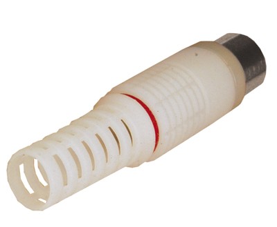 TV-разъем гнездо без пайки белый PROconnect