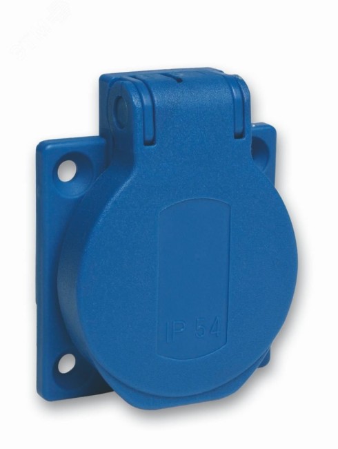 Розетка 10/16A 50х50мм IP54 винтовые зажимы сбоку