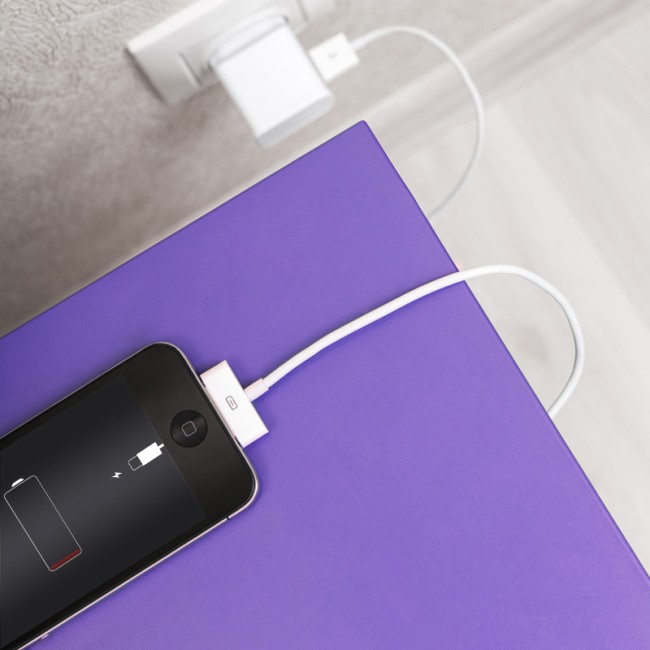 USB кабель для iPhone 4/4S 30 pin шнур 1 м белый REXANT