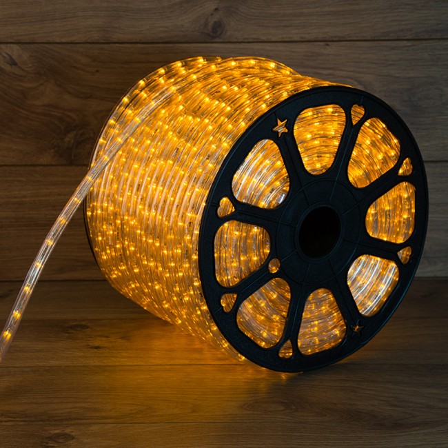Дюралайт LED, свечение с динамикой (3W) - желтый, 36 LED/м, бухта 100м