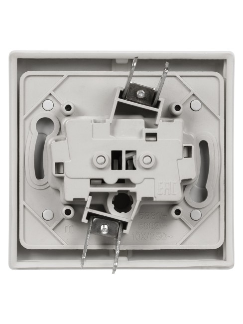 Переключатель на 2 направления 2-кл. скрытой установки IP54 10А серый "Вуокса" TDM Переключатель на 2 направления 2-кл. скрытой установки IP54 10А серый "Вуокса" TDM