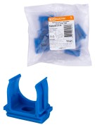 Крепеж-клипса для трубы ПНД 25 мм (10 шт.) синяя TDM Крепеж-клипса для трубы ПНД 25 мм (10 шт.) синяя TDM