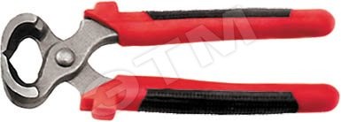 Клещи строительные ''Стандарт'', пластиковые красно-черные ручки 180 мм