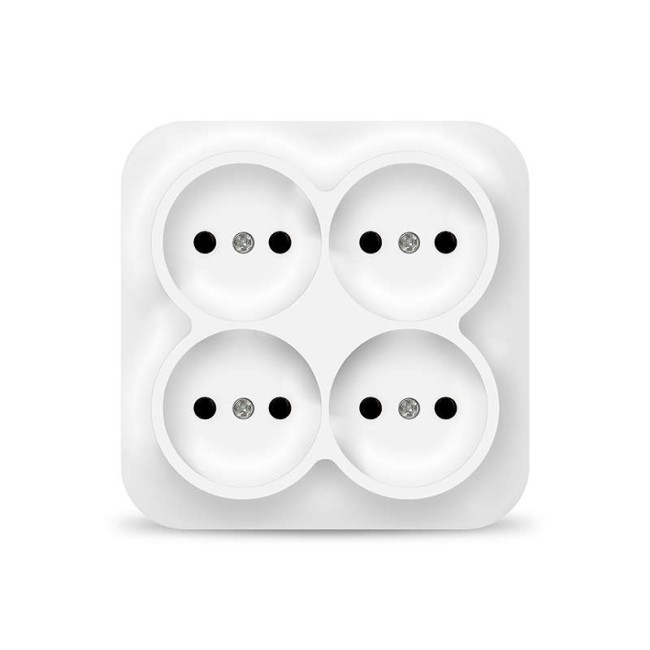 Розетка 4-м ОП 10А IP20 квадрат. без заземл. бел. IONICH 1448 Розетка 4-м ОП 10А IP20 квадрат. без заземл. бел. IONICH 1448