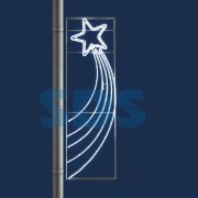 Декоративная консоль Малая комета 180 см белая Декоративная консоль Малая комета 180 см белая