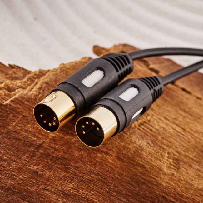 Шнур DIN 5 Pin - DIN 5 Pin, 1,5м, Gold REXANT Шнур DIN 5 Pin - DIN 5 Pin, 1,5м, Gold REXANT