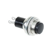Выключатель-кнопка металл 220V 2А (2с) OFF-(ON) Ø10.2 черная Mini (RWD-213) REXANT Выключатель-кнопка металл 220V 2А (2с) OFF-(ON) Ø10.2 черная Mini (RWD-213) REXANT